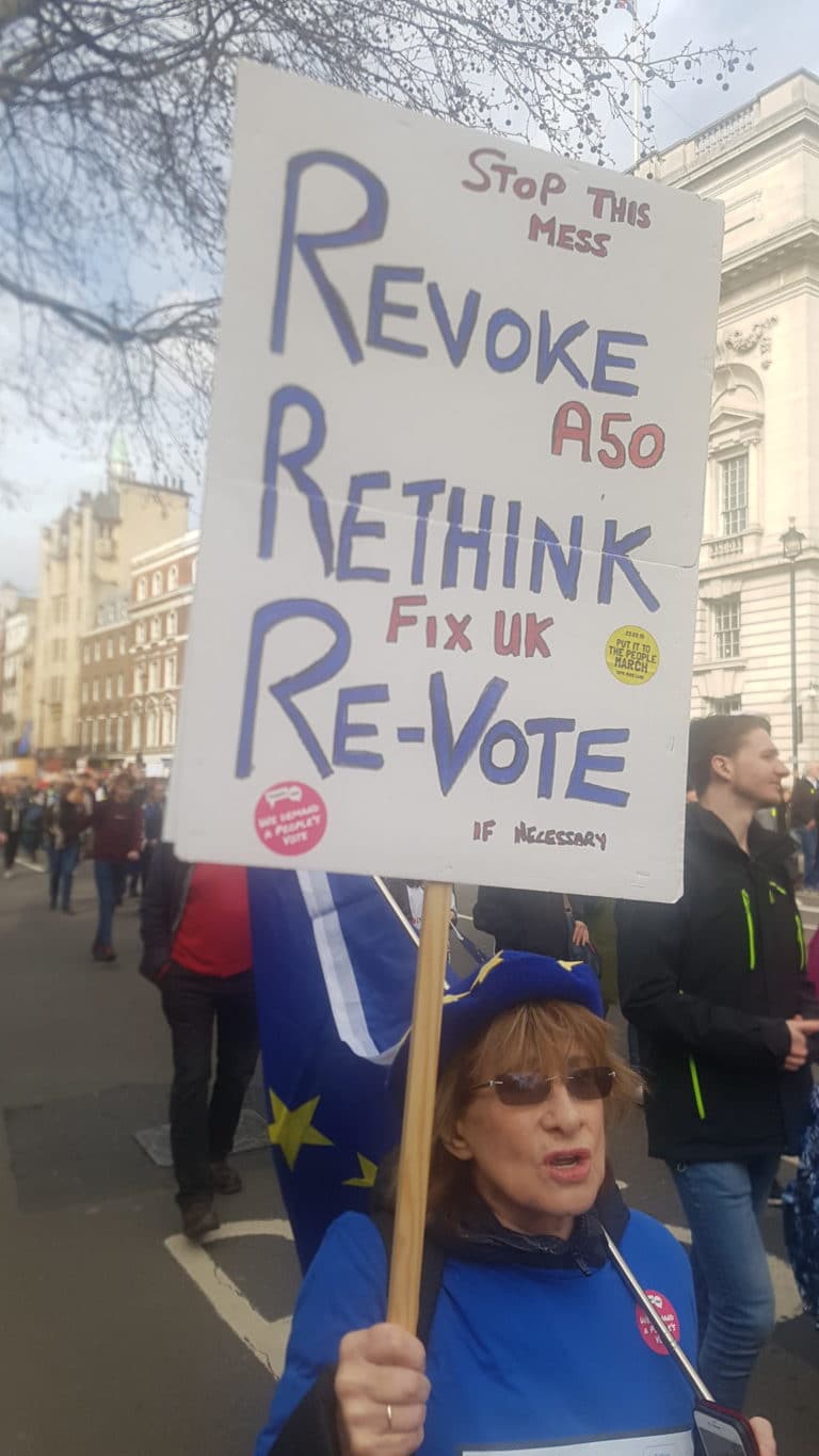 Watching the protesters carrying EU flags and placards marching yesterday towards Parliament Square was nothing short of the Game of Thrones' epic.